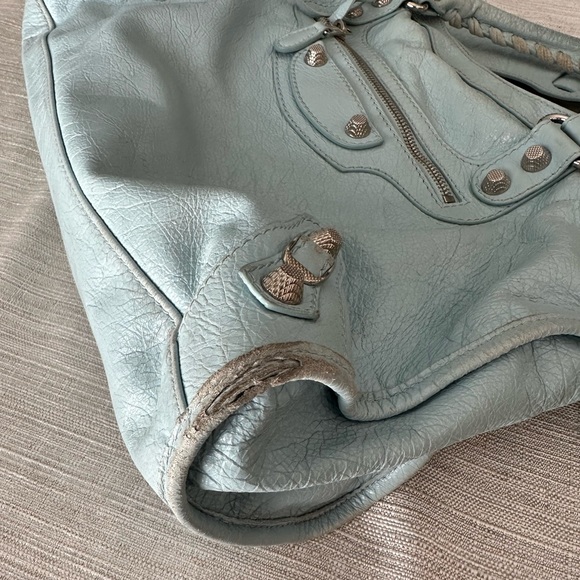 Balenciaga City Handbag in Light Blue - Picture 9 of 9